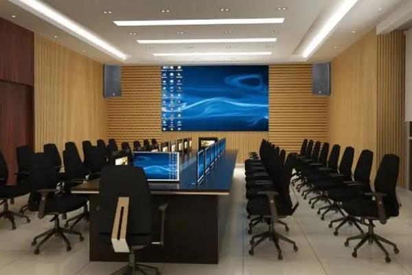 会议系统有哪些设备(图2) 某单位的会议视频系统展示